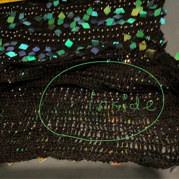 Metallic  shiny tank top  ,, - Picture 5 of 5